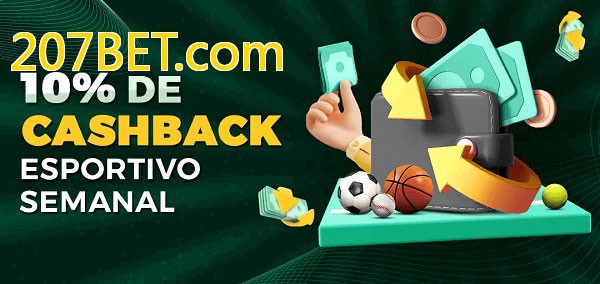 10% de bônus de cashback na 207BET.com